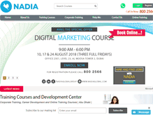 Tablet Screenshot of nadia-training.com